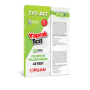 TYT AYT Felsefe ve Felsefe Grubu Yaprak Test