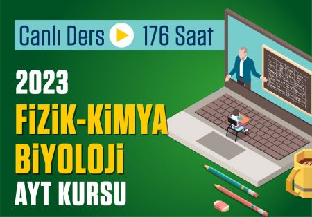 2023 - AYT Fizik Kimya Biyoloji Canlı Kurs Paketi