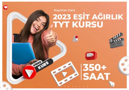 2023 - TYT Eşit Ağırlık Kayıttan Video Kurs Paketi