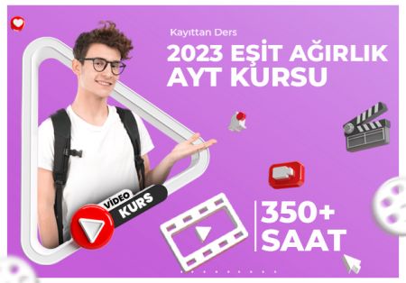 2023 - AYT Eşit Ağırlık Kayıttan Video Kurs Paketi