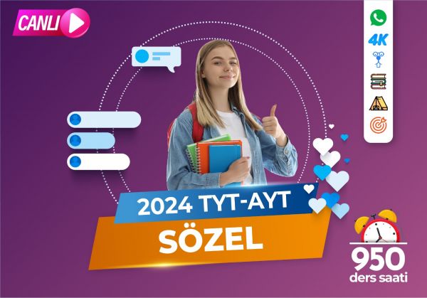 2024 TYT-AYT Sözel Canlı Kurs Paketi