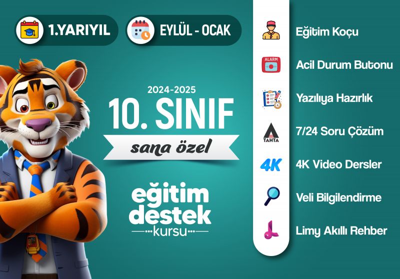 10. Sınıf İlk Yarıyıl Eğitim Destek Kursu