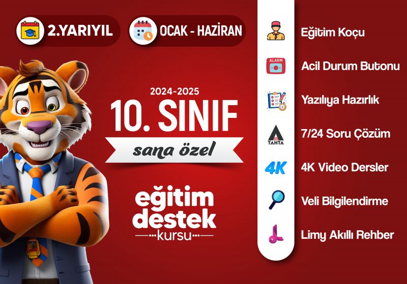 10. Sınıf İkinci Yarıyıl Eğitim Destek Kursu