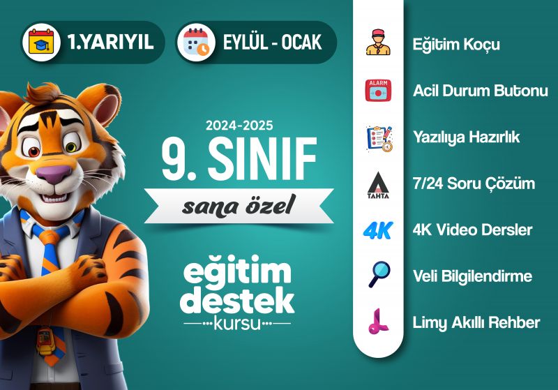 9. Sınıf İlk Yarıyıl Eğitim Destek Kursu