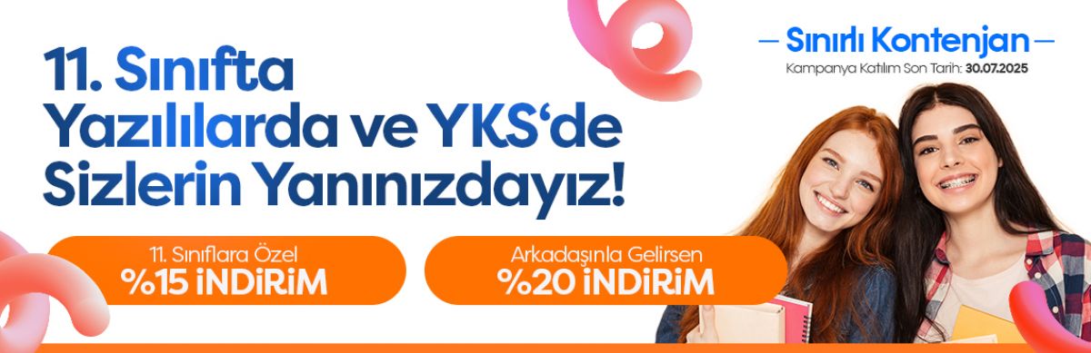 SADECE 11. SINIFLAR A ÖZEL KAMPANYA